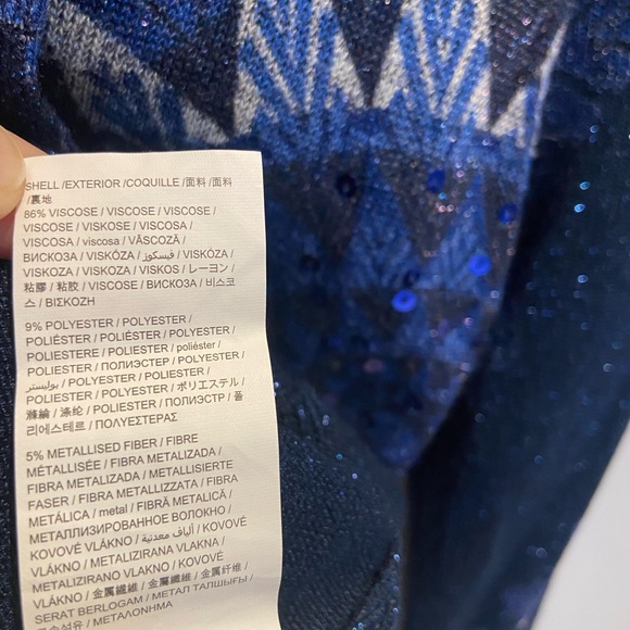 ✨Desigual Sparkly ✨knit dress with sequins& shiny threads+its scarf 🤩 - Picture 4 of 15